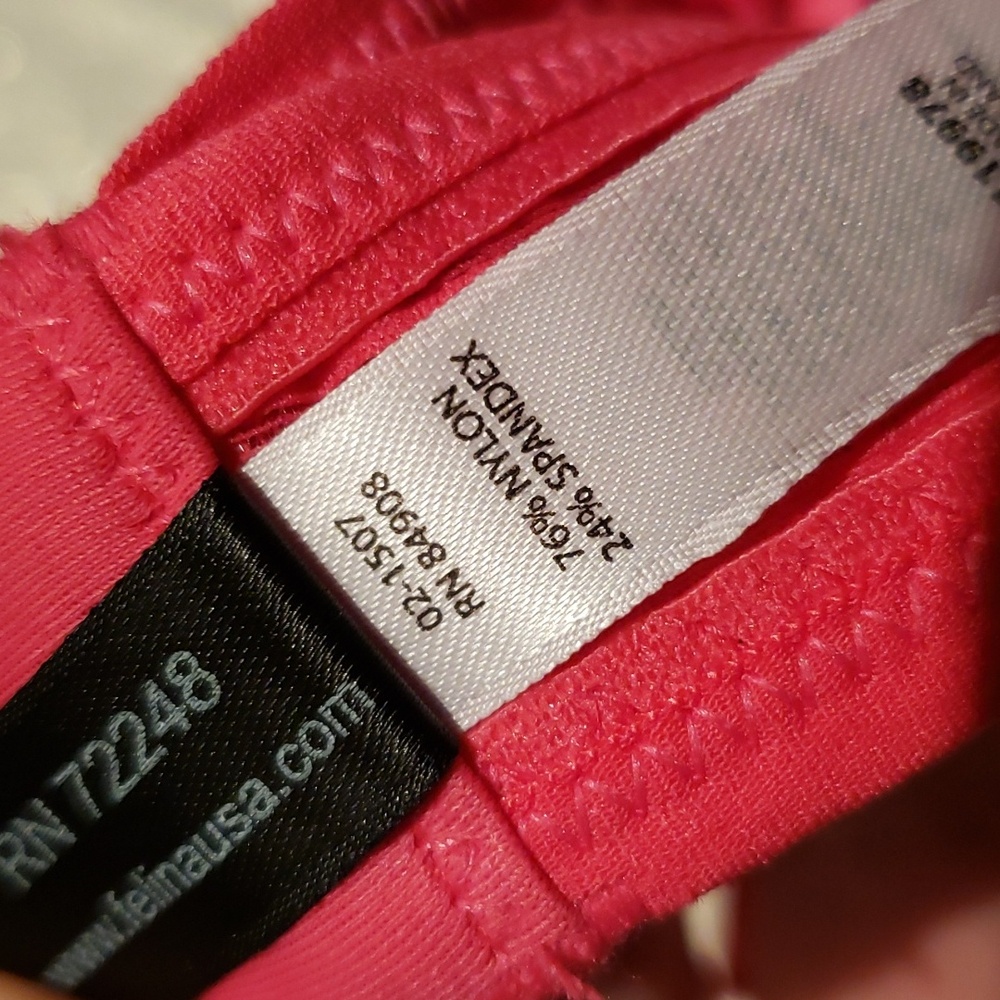 Felina NEW 'Niki' Strap Neck Unlined Demi Bra NWT Women's 34D Pink Red Sexy HP🎉 - Picture 7 of 15
